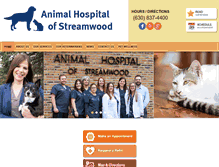 Tablet Screenshot of animalhospitalofstreamwood.com